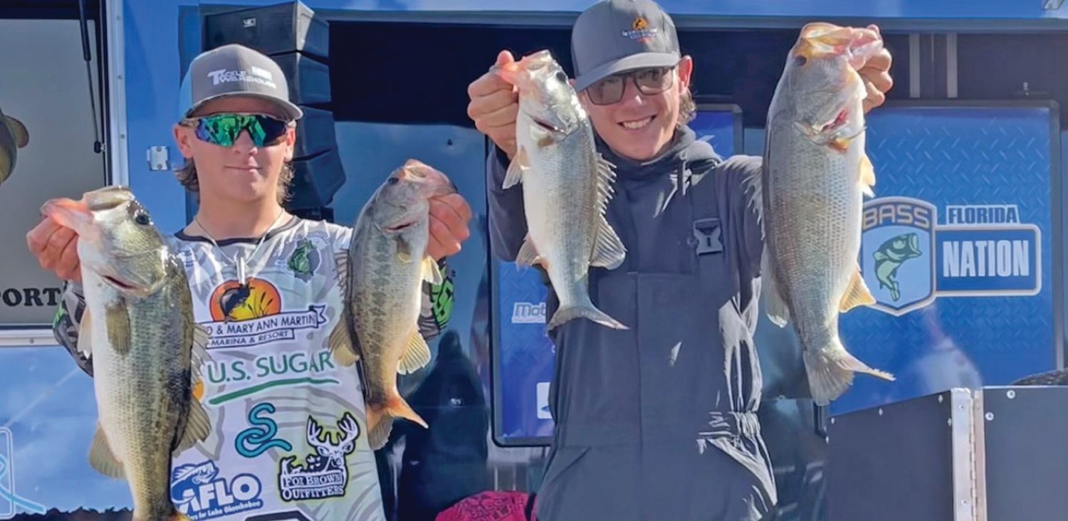 On Day 1, Kane Weekley and Trent Handley won the third Fall Region Qualifier in the High School Division on Lake Seminole with 14.06 pounds.